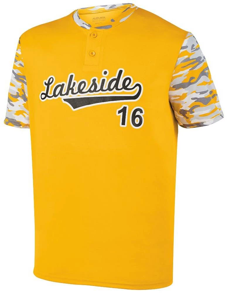 Augusta Pop Fly Adult Two Button Baseball Jersey Royal/Red Royal Mod 2 Augusta Pop Fly Adult Two Button Baseball Jersey Royal/Red Royal Mod - Image 2