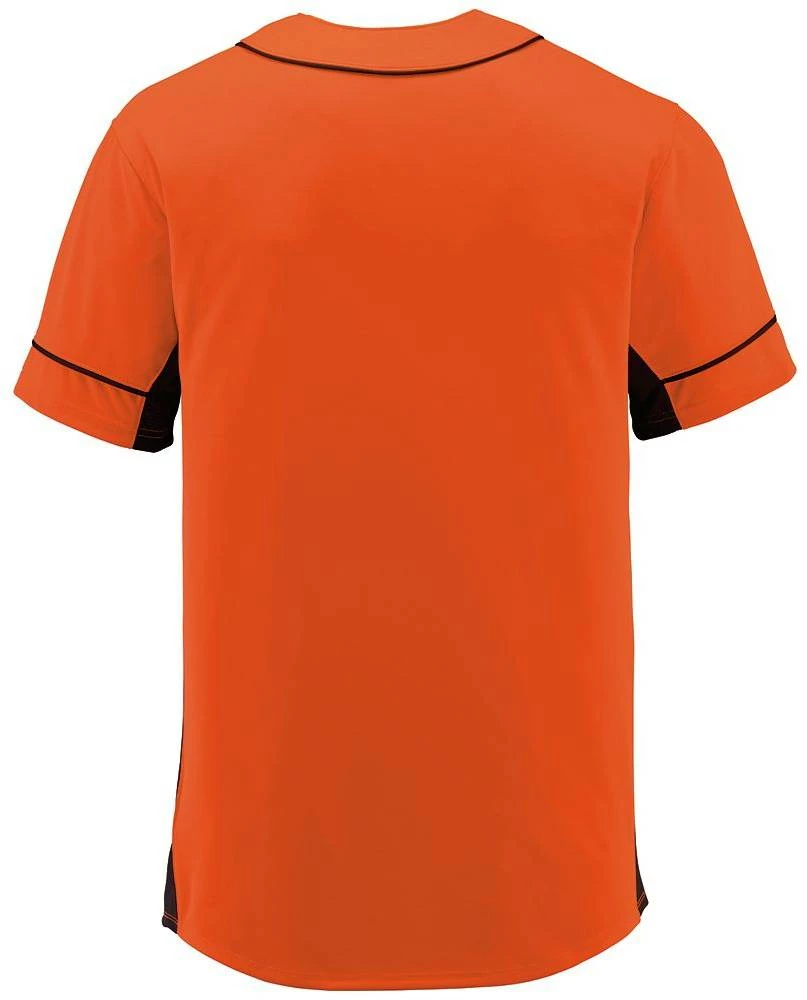 Augusta Slugger Adult Full Button Front Baseball Jersey Navy/White 3 Augusta Slugger Adult Full Button Front Baseball Jersey Navy/White - Image 3