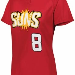 Augusta Women's Attain Wicking Two-Button Custom Softball Jersey Gold