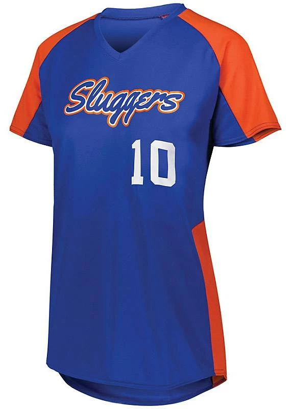 Augusta Women's/Girls' Cutter Custom Jersey Navy/White 1 Augusta Women's/Girls' Cutter Custom Jersey Navy/White