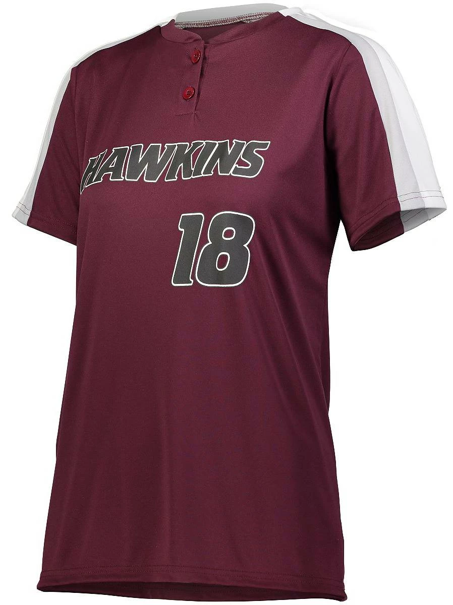 Augusta Women's Power Plus 2.0 Custom Softball Jersey Purple/White 1 Augusta Women's Power Plus 2.0 Custom Softball Jersey Purple/White