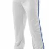 Champro Triple Crown Open Bottom Piped Men's Baseball Pants Gray/Navy