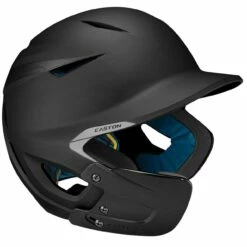 Easton PRO X Matte Men's Baseball Batting Helmet with Jaw Guard - Left Hand Batter Red