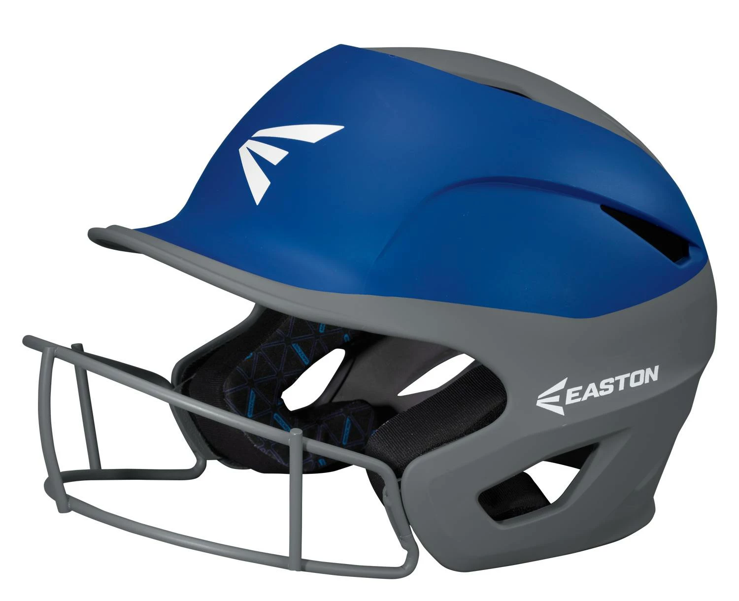 Easton PROWESS Grip Two Tone Senior Fastpitch Batting Helmet (No Chinstrap) Charcoal/Royal 1 Easton PROWESS Grip Two Tone Senior Fastpitch Batting Helmet (No Chinstrap) Charcoal/Royal