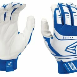 Easton Walk Off Power Leverage Adult Baseball Batting Gloves White/Navy