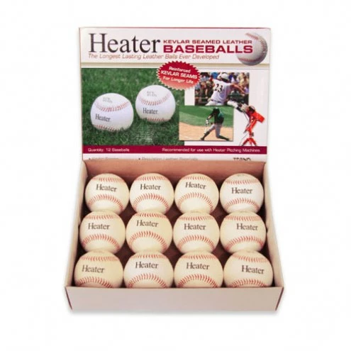 Heater Leather Pitching Machine Baseballs 1 Heater Leather Pitching Machine Baseballs