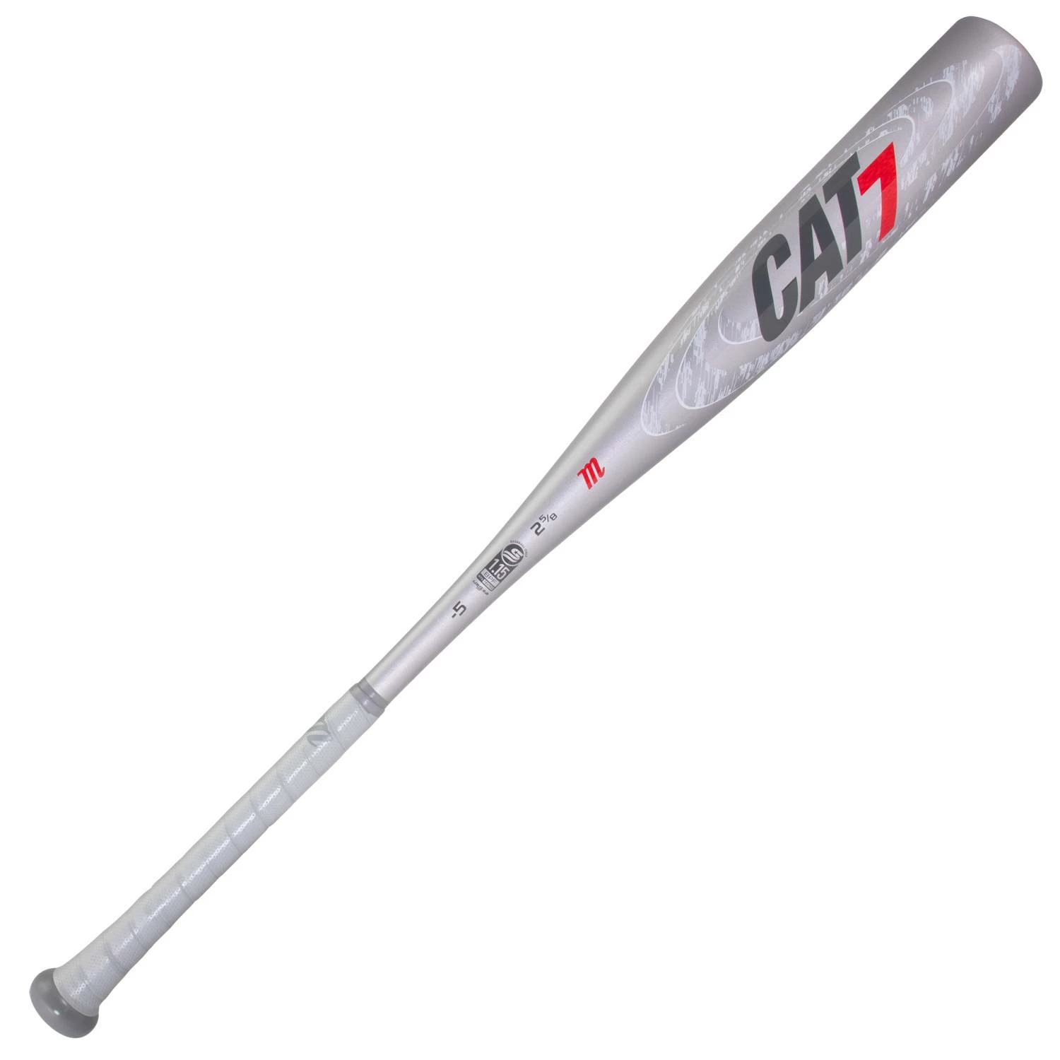 Marucci CAT7 Silver Senior League Baseball Bat MSBC725S (-5) 1 Marucci CAT7 Silver Senior League Baseball Bat MSBC725S (-5)