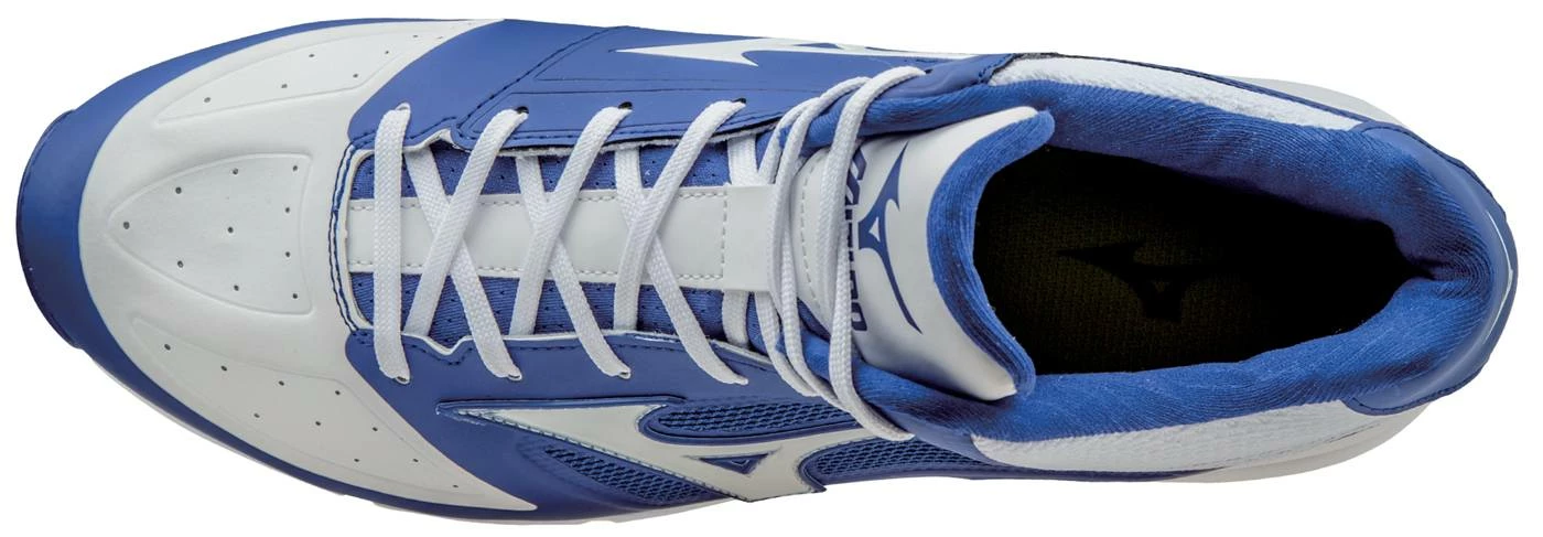 Mizuno Dominant IC Mid Men's Baseball Cleats Red/White 4 Mizuno Dominant IC Mid Men's Baseball Cleats Red/White - Image 4