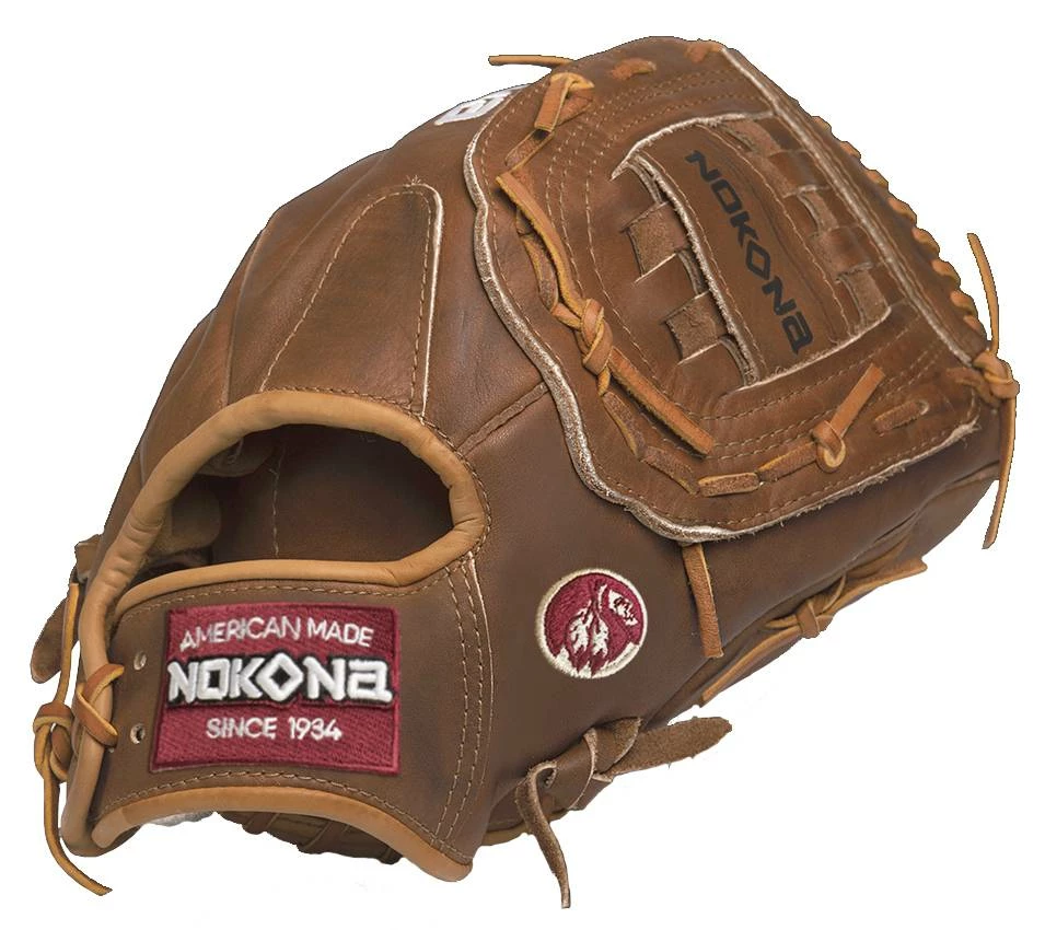 Nokona Classic Walnut 13" Utility Baseball/Softball Glove - Left Hand Throw 2 Nokona Classic Walnut 13" Utility Baseball/Softball Glove - Left Hand Throw - Image 2