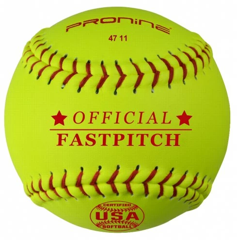 Pro Nine 11" Leather Official USA NFHS Fastpitch Softballs - Dozen 1 Pro Nine 11" Leather Official USA NFHS Fastpitch Softballs - Dozen