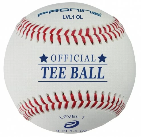 Pro Nine Level 1 Official League Tee Balls - Dozen 1 Pro Nine Level 1 Official League Tee Balls - Dozen