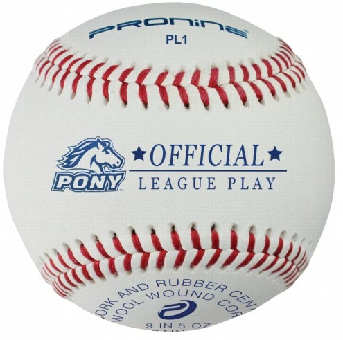 Pro Nine Pony League Regular Season Baseballs - Dozen 1 Pro Nine Pony League Regular Season Baseballs - Dozen
