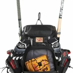 Rawlings Gold Glove Series Baseball Equipment Backpack Graphite/Black -Deals Baseball Store rawlings gold glove series baseball equipment backpack altimage 05 FullSize
