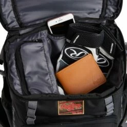 Rawlings Gold Glove Series Baseball Equipment Backpack Graphite/Black -Deals Baseball Store rawlings gold glove series baseball equipment backpack altimage 07 FullSize