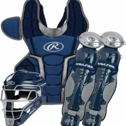 Rawlings Renegade 2.0 Youth Baseball Catcher's Set - Ages under 12 Royal/Silver