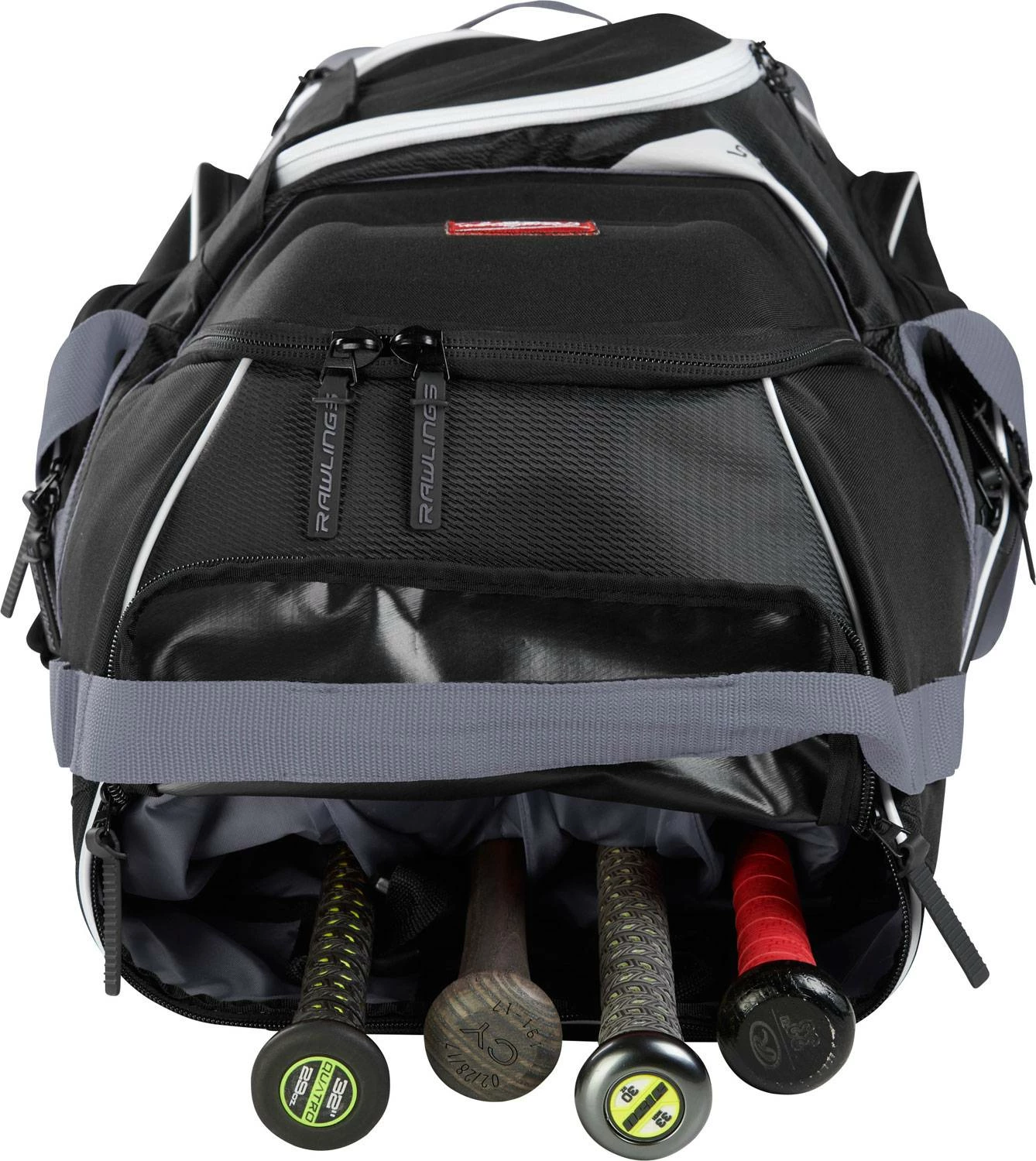 Rawlings Wheeled Baseball Catcher's Equipment Bag Black 5 Rawlings Wheeled Baseball Catcher's Equipment Bag Black - Image 5