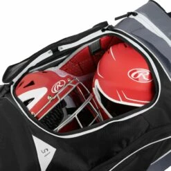 Rawlings Wheeled Baseball Catcher's Equipment Bag Black 20 Rawlings Wheeled Baseball Catcher's Equipment Bag Black -Deals Baseball Store rawlings wheeled baseball catchers equipment bag altimage 07 FullSize