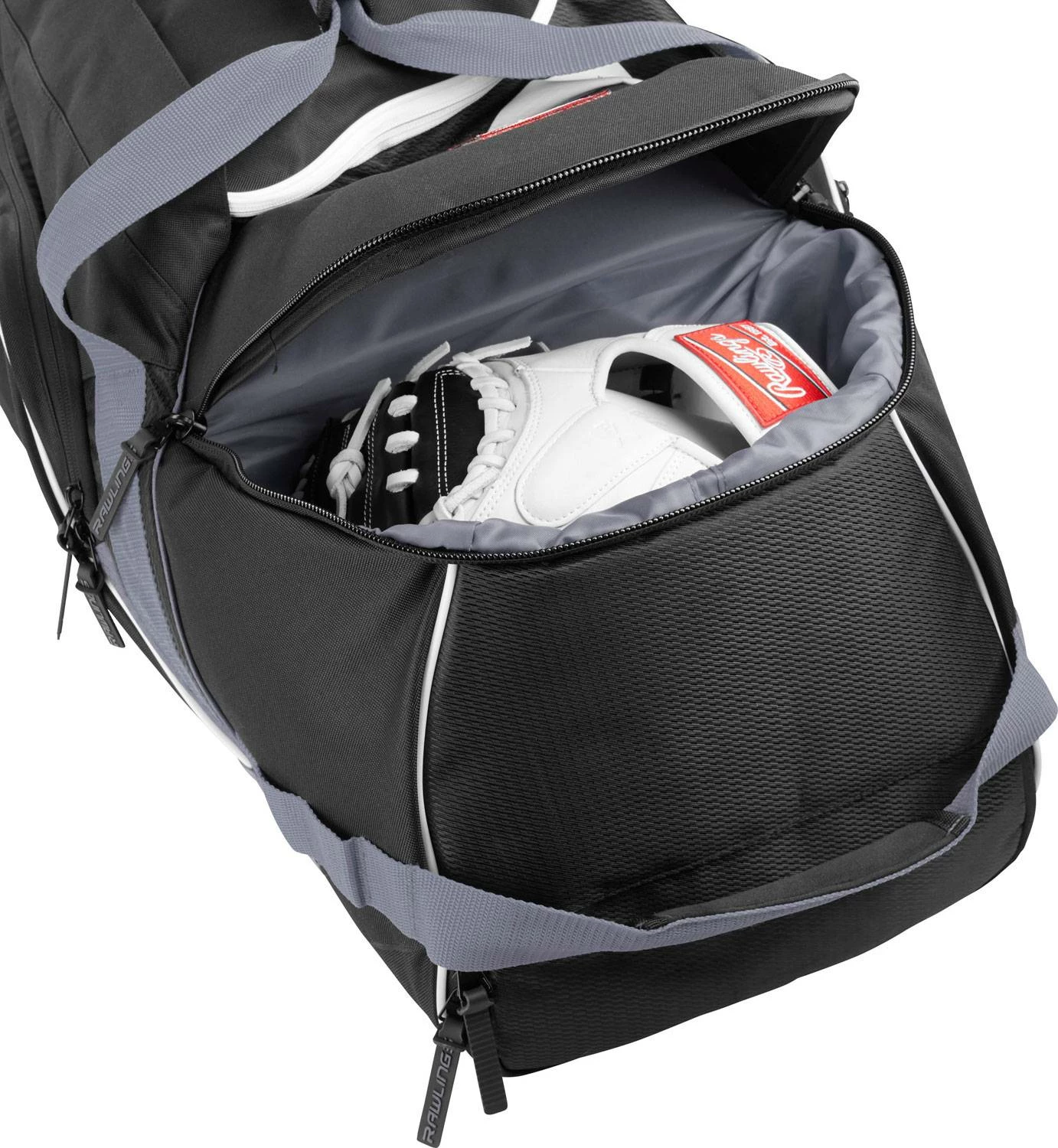 Rawlings Wheeled Baseball Catcher's Equipment Bag Black 10 Rawlings Wheeled Baseball Catcher's Equipment Bag Black - Image 10