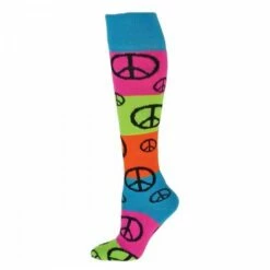 Red Lion Rainbow Peace Knee High Socks