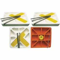 Soft Touch 15" Original Progressive Release Double First Base and 14" Youth 2nd and 3rd Baseball Base Set with In-Ground Mounting