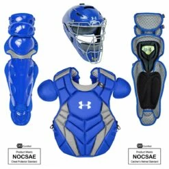 Under Armour Pro 4 Series NOCSAE Certified Youth Catcher's Set - Ages 12-16 Navy